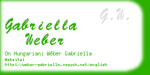 gabriella weber business card
