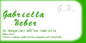 gabriella weber business card